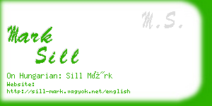 mark sill business card